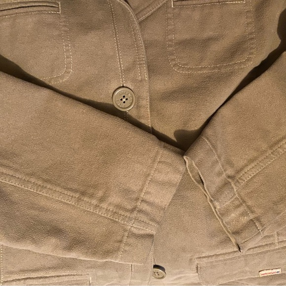 American Eagle Cotton Women’s Khaki Jacket Size Large - Picture 7 of 8